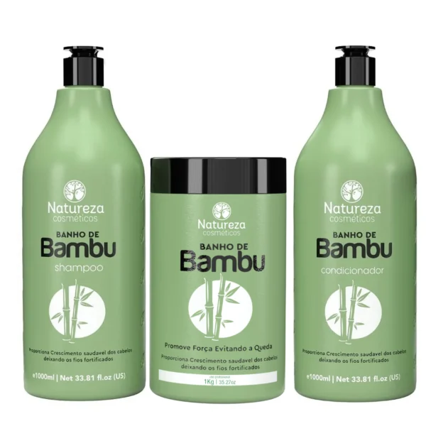 Kit de Reconstrucción Banho de Bambu - 1L* 3- Natureza Cosmeticos