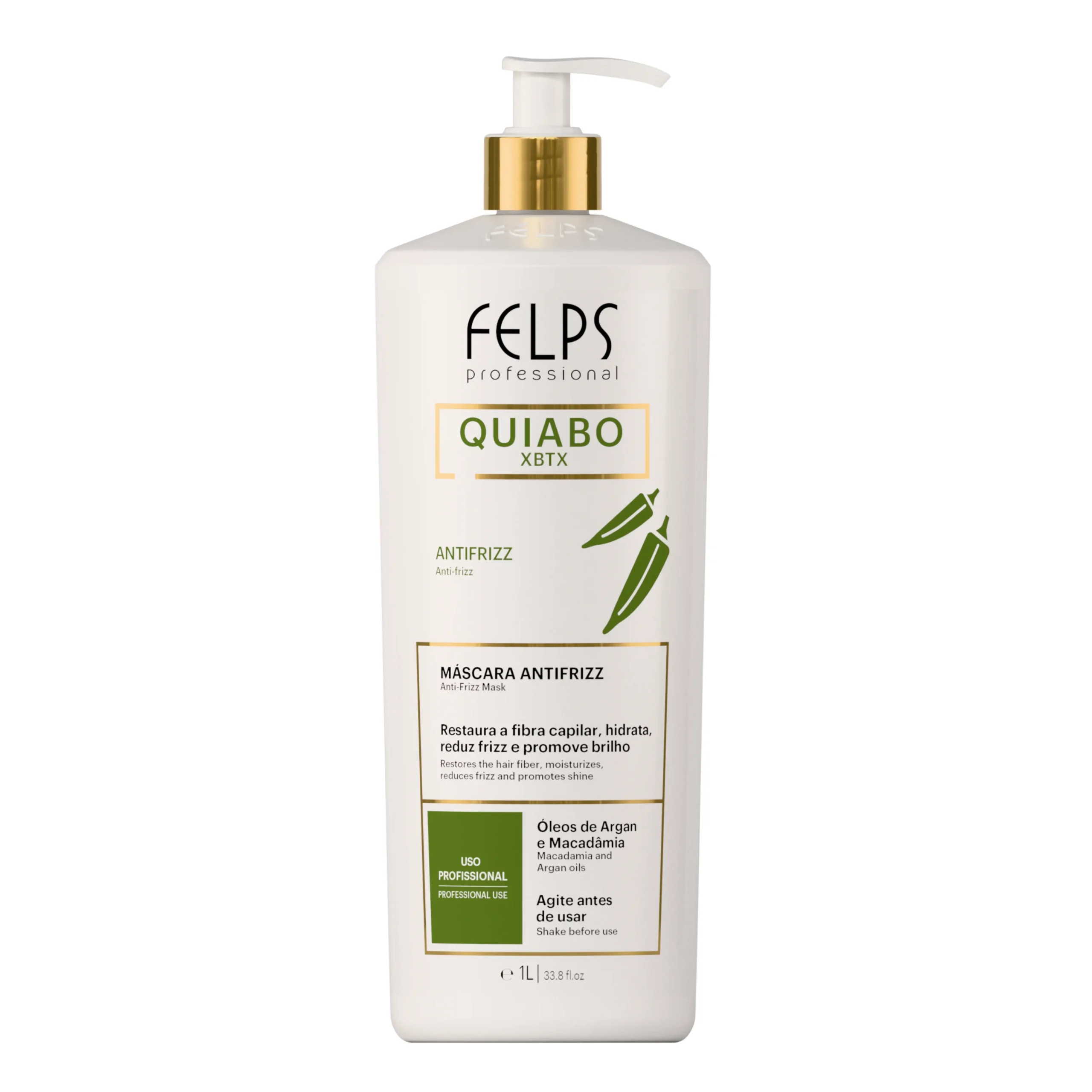 Felps Professional Quiabo XBTX Anti-Frizz Maske Haarglättung 1000 ml