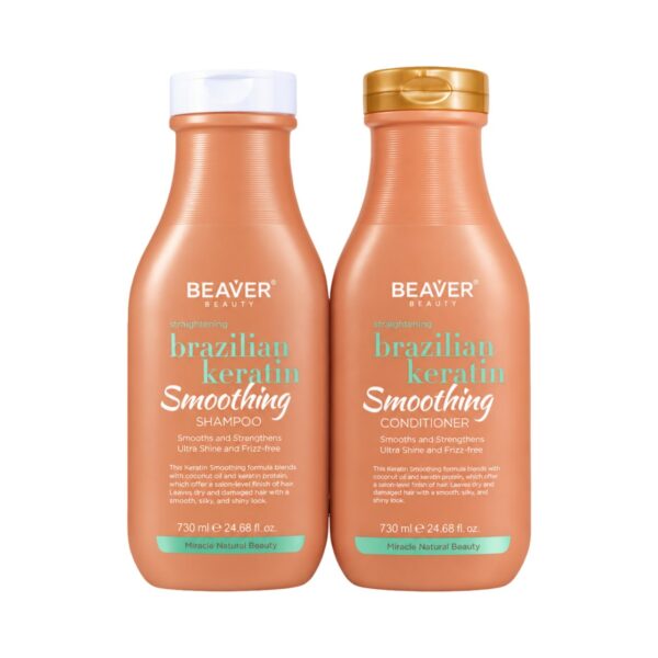 Beaver Brazilian Keratin Smoothing Set, 730 ml × 2